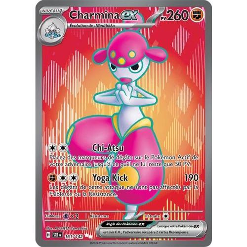 Carte Pokémon - Charmina Ex - 161/142 - Secrète-Rare - Full Art - Ev7 Couronne Stellaire