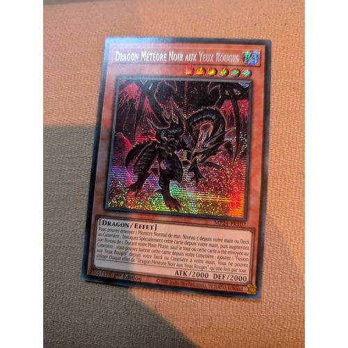 Dragon Météore Noir Aux Yeux Rouge - Mp24-Fr107