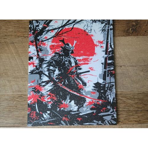 Impression d'Art Samouraï Japonais Décoration Murale en Plastique Japanese Samurai Art Print Plastic Wall Decor