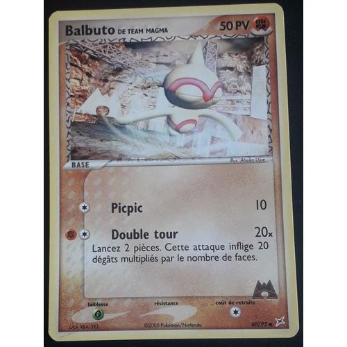 Carte Pokémon Balbuto 60/95 - Ex Team Magma Vs Team Aqua (Fr)