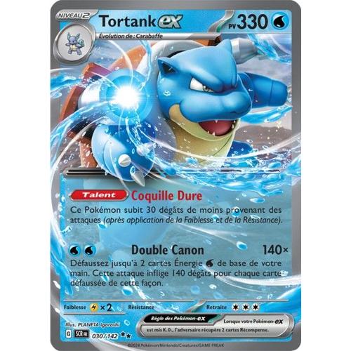 Carte Pokémon - Tortank Ex - 030/142 - Ultra-Rare - Ev7 Couronne Stellaire