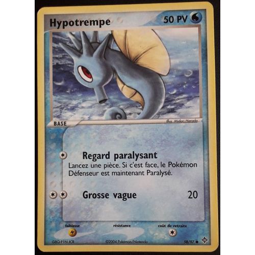 Carte Pokémon Hypotrempe 58/97 - Ex Dragon (Fr)