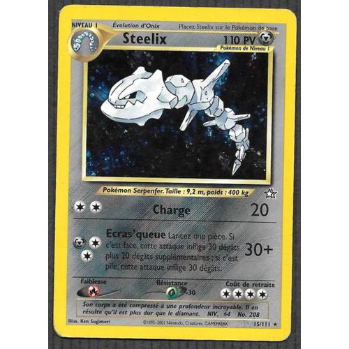 Carte Pokémon Steelix 15/111 [Holo] - Neo Genesis Wizards (Fr)