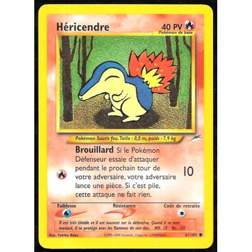 Carte Pokémon Héricendre 61/105 - Neo Destiny Wizards (Vf)
