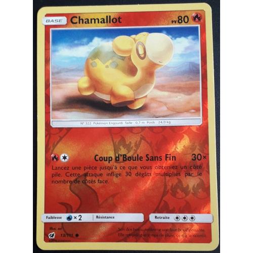 Carte Pokémon Chamallot 13/111 [Holo Reverse] - Invasion Carmin Soleil Et Lune (Fr)