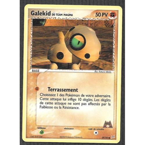 Carte Pokémon Galekid 59/95 - Ex Team Magma Vs Team Aqua (Vf)