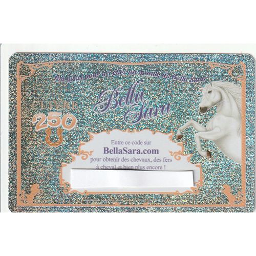 Carte Bella Sara - Cuivre 250 - Code Online - Familles Royales -