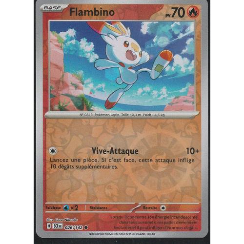 Carte Pokémon - Flambino - 026/142 - Reverse - Ev7 Couronne Stellaire