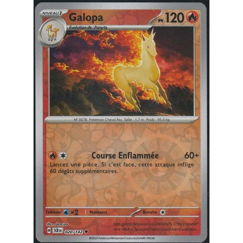 Carte Pokémon - Galopa - 020/142 - Reverse - Ev7 Couronne Stellaire