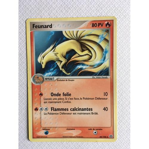 Carte Pokemon Feunard 80 Pv Ex Bloc Emeraude 38/106