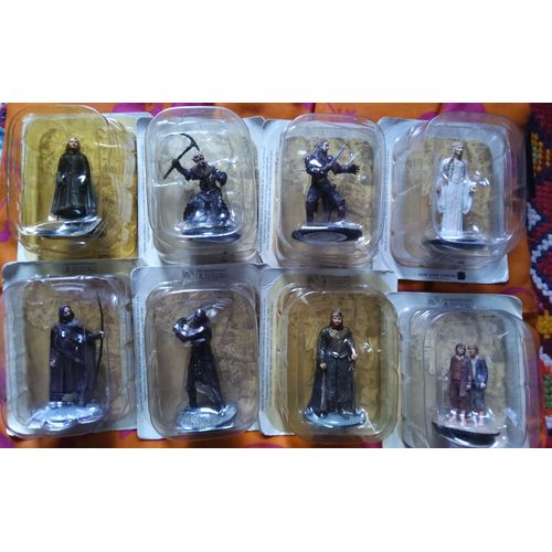 Lot 8 Figurines Lotr Seigneur Des Anneaux Eaglemoss N° 13, 14, 17, 18, 19, 21, 29, 80