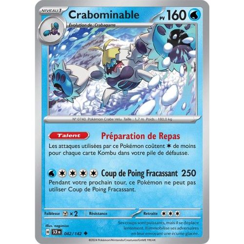 Carte Pokémon - Crabominable - 042/142 - Ev7 Couronne Stellaire
