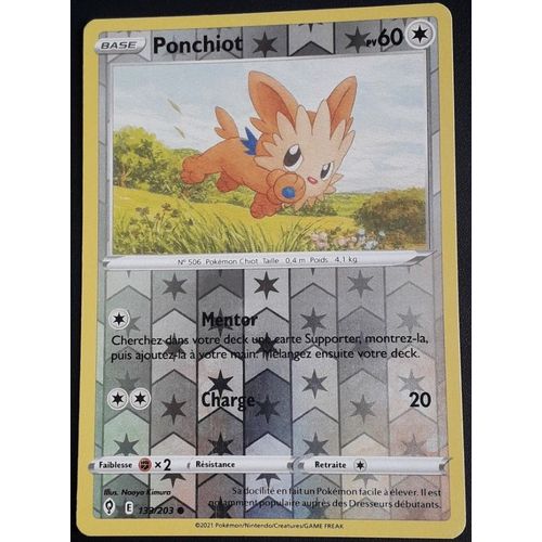 Carte Pokémon Ponchiot 133/203 [Holo Reverse] - Evolution Céleste (Vf)