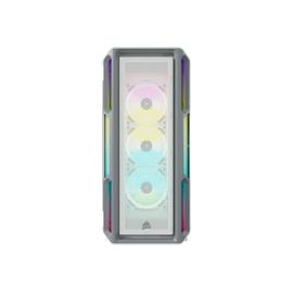 CORSAIR iCUE 5000T RGB - Mid tower - ATX étendu - panneau latéral fenêtré (verre trempé) - pas d'alimentation (ATX) - blanc - USB/Audio