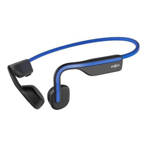 AfterShokz OpenMove - Écouteurs avec micro - oreille dégagée - montage derrière le cou - Bluetooth - sans fil - bleu