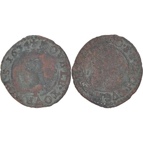 Allemagne - Comté De Löwenstein-Wertheim-Rochefort - 1634 - Double Tournois - Jean-Théodore. 11-117