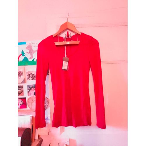 Top Translucide Rouge 36 S Ddp.