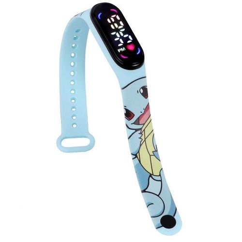 Montre Pokémon Pikachu Bleu Led Digital Numérique Étanche Jouet Enfant