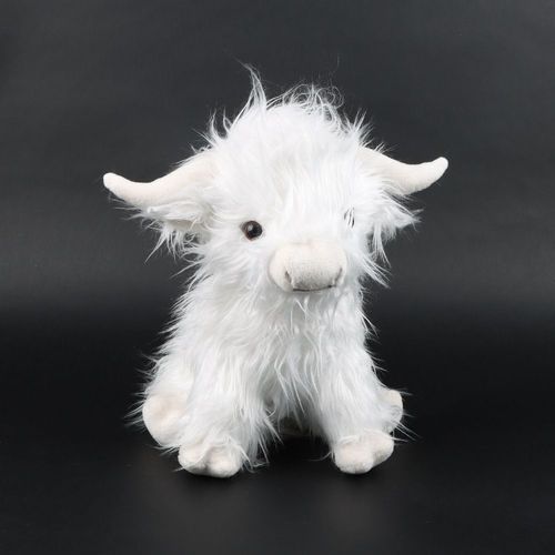 Vache Des Highlands En Peluche Simulée Vache Des Highlands Écossaise En Peluche Vache À Poil Long Brun