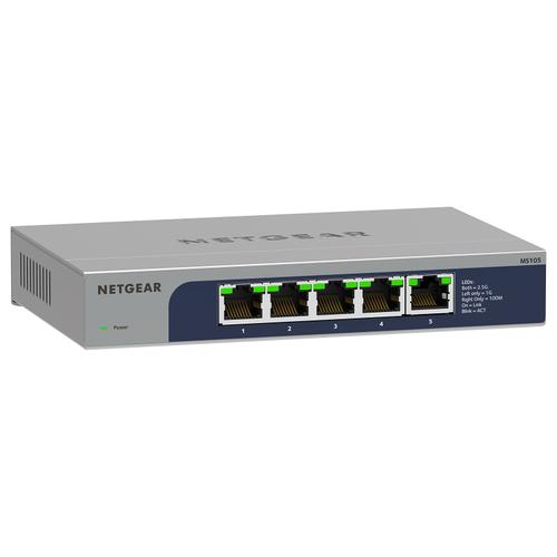 NETGEAR MS105 - Commutateur - non géré - 5 x 100/1000/2.5G - de bureau, fixation murale