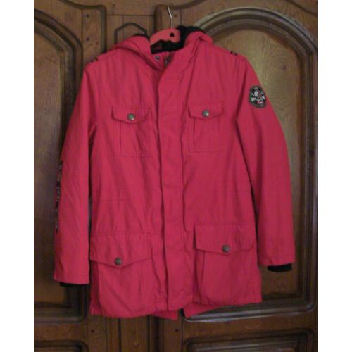 Parka Rouge Ikks - Taille 12 Ans