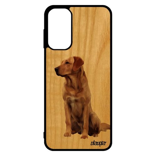Coque Galaxy M13 En Bois Silicone Chien Design Beige Originale Telephone Golden Retriever Jolie Portable Personnalisé Animal Samsung