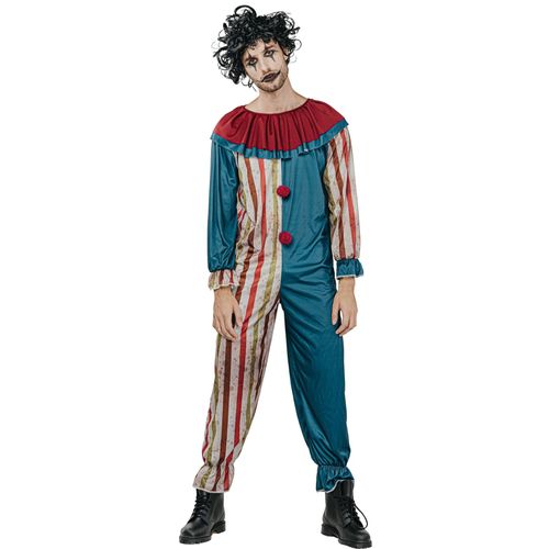Déguisement Clown Tueur Coloré Halloween Homme - Taille: M