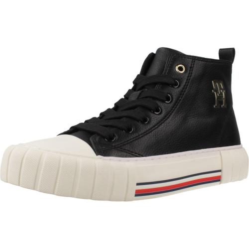 Tommy Hilfiger High Top Lace-Up Sneaker Colour Noir - 37