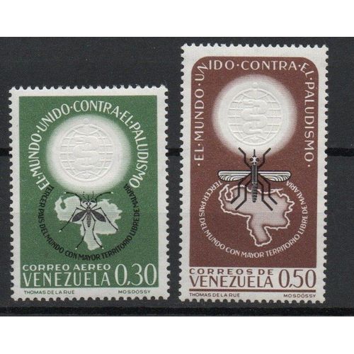 Vénézuela Timbre Lutte Contre Le Paludisme