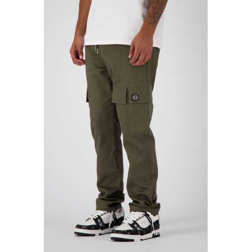 Black Bananas Monogram Pantalon Cargo Vert Mousse