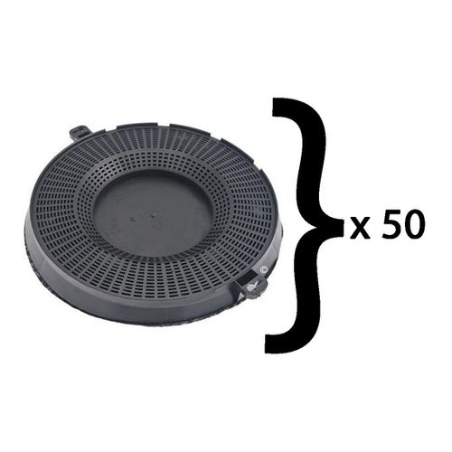 Lot de 50 filtres charbon type 48 AMC037 d'origine Hotte (484000008783 480122101262 AEG ARISTON HOTPOINT ARTHUR MARTIN ELECTROLUX BAUKNECHT CANDY ELECTROLUX ELICA FAGOR FAURE IGNIS IKEA IKEA WHIRLPOOL