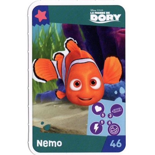 Carte Image Disney Jouons Rêvons : 46 - Poisson Nemo - Le Monde De Dory / Auchan 2024