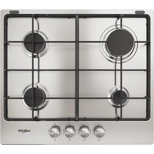 Table de cuisson au gaz Whirlpool TGML 650 IX - Encastrable - 4 brûleurs gaz