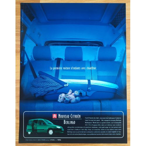Publicité Papier - Voiture Citroën Berlingo De 1999