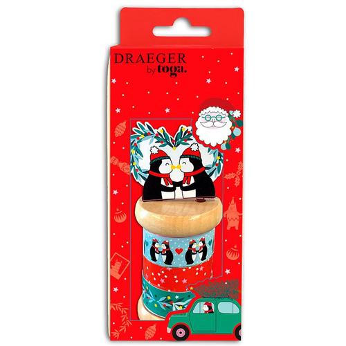 Mini Masking Tape En Route Vers Noël - 3 Rouleaux