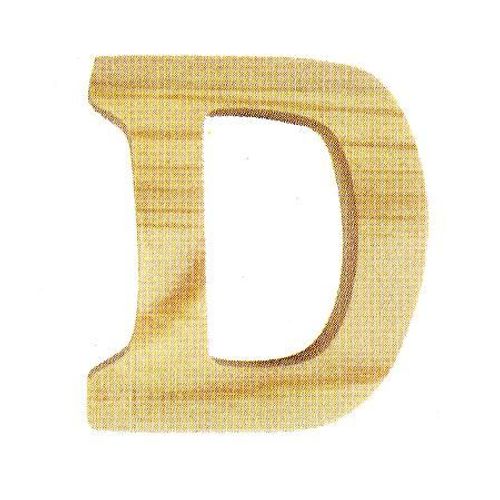 Support À Décorer En Bois - Lettre D - 8 X 7 Cm