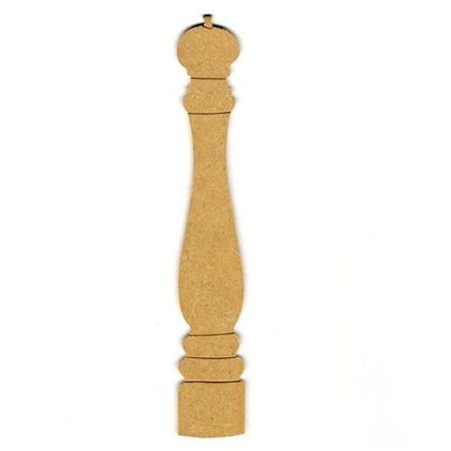 Support À Décorer En Bois Medium - Nature Morte - Moulin À Poivre - 28 X 4.5 Cm