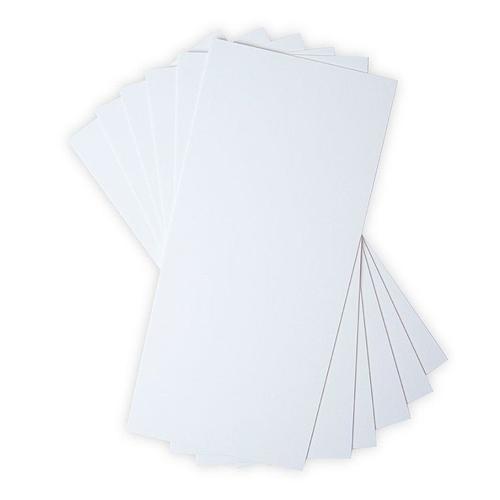 Lot De 6 Planches De Carton Blanc - 15,2 X 33 Cm