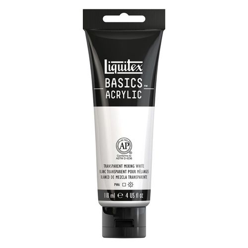 Peinture Acrylique Basics 118 Ml 430 Blanc Transparent Pour Mélanges