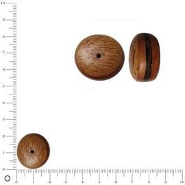Perle En Bois L. 27 Mm - Palet Tricolore