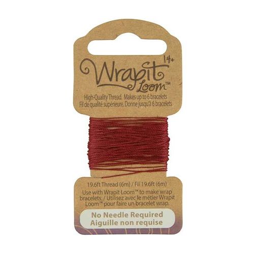 Fil De Tissage Pour Bracelets Wrapit Loom - Bordeaux
