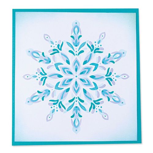 Pochoirs Superposables Flocon De Neige 4 Pcs