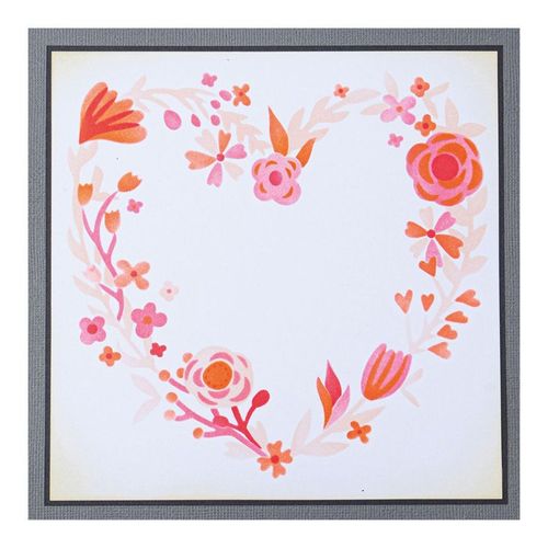 Pochoirs Superposables Couronne Coeur 4 Pcs