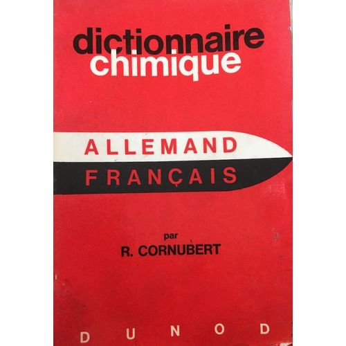 Dictionnaire Chimique Allemand-Français