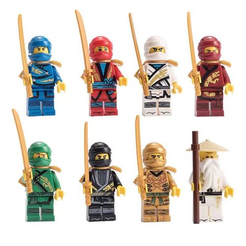 Mini Figurines Phantom Ninja 8pc