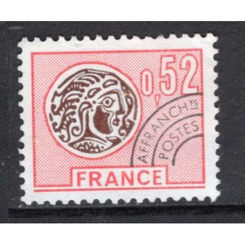 France 1976 Prepblitere Monnaie Gauloise 52 Ct Rose Et Sepia Sans Gomme