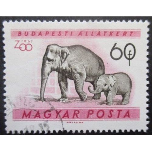 Hongrie N°1416 Eléphants Oblitéré