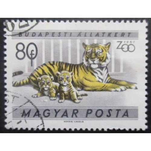 Hongrie N°1417 Tigres Oblitéré