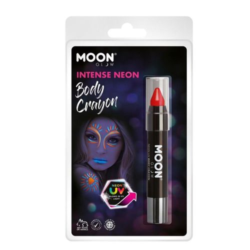 Crayon Maquillage Corps Visage Rouge Fluo Uv