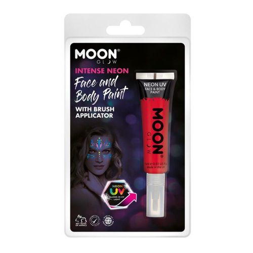 Peinture Corps Visage Intense Fluo Uv 15ml Rouge